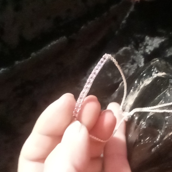 Amethyst slide bracelet sterling silver fits up to size 10 adjustable. Nwot - Picture 3 of 4